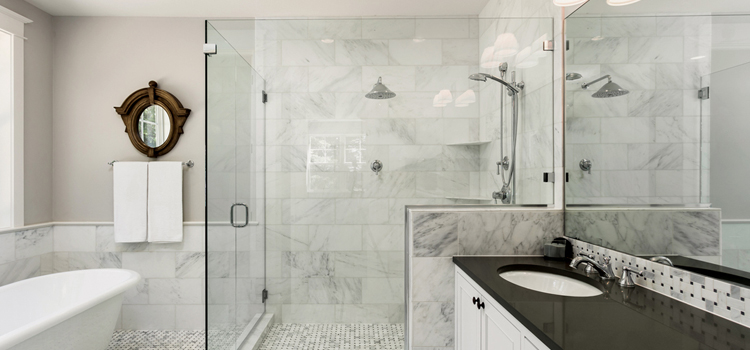 bathroom shower door installation in La Verne